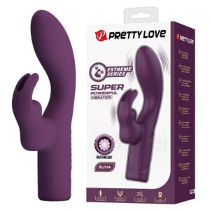 Pretty Love Olivia kiškio tipo vibratorius, violetinis, 10 režimų