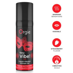 Orgie Sexy Vibe skystas vibratorius su šildomuoju poveikiu, 15 ml