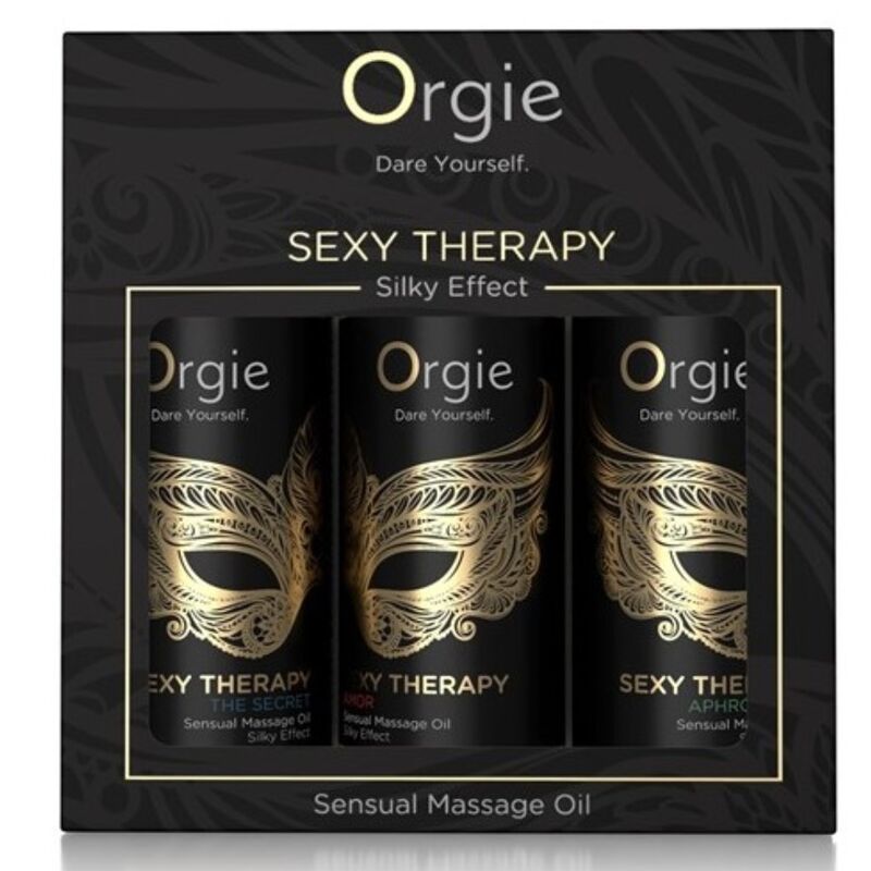Orgie Sexy Therapy masažo aliejus, 3 x 30 ml rinkinys