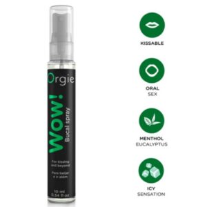 Orgie WOW burnos purškalas su mentoliu ir eukaliptu, 10 ml