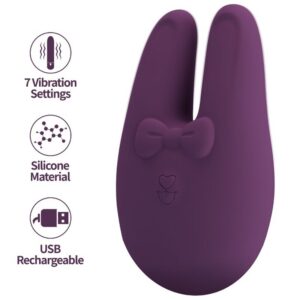 Romance Bunny silikoninis klitorio stimuliatorius, 7 režimai