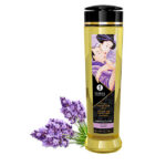 Shunga Sensation masažo aliejus, levandų aromato, 240 ml