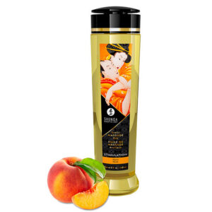 Shunga masažo aliejus, persikų aromato, 240 ml