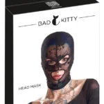 Bad Kitty nėrinių kaukė galvai, juoda, universalus dydis