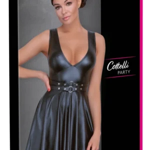 Cottelli PARTY platėjanti suknelė su reguliuojamu diržu, juoda, M