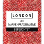 London Red braškių skonio prezervatyvas, raudonas, 56 mm, 1000 vnt.