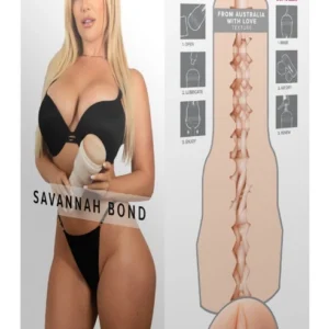 Fleshlight Savannah Bond Signature realistinis masturbatorius, 25 cm