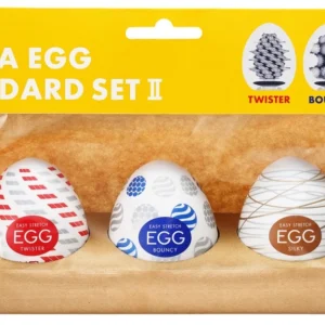 Tenga Egg Standard masturbatorių rinkinys, 3 vienkartiniai modeliai