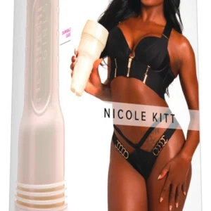 Fleshlight Nicole Kitt Purrrrrfection rankinis masturbatorius, kūno spalvos, 25 cm