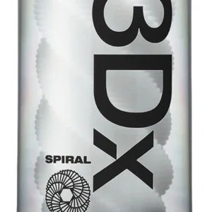 Tenga 3Dx SPIRAL rankinis masturbatorius, spiralinis reljefas, 14,5 cm