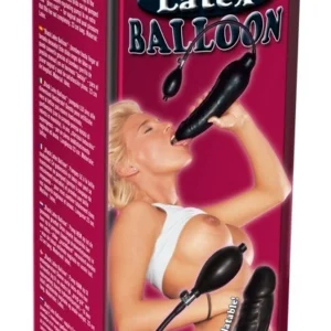 You2Toys pripučiamas dildo iš latekso, juodas, 23 cm