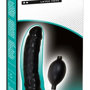 You2Toys Blow Me Up pripučiamas dildo, juodas, 25 cm