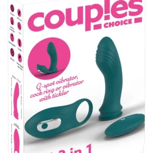 Couples Choice RC 3in1 porų vibratorius su pulteliu
