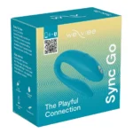 We-Vibe Sync Go Turquoise – dvigubas vibratorius 7.7 cm