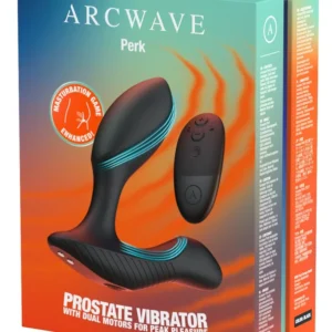 Arcwave Perk analinis vibratorius su dviem varikliais, juodas, 10,8 cm
