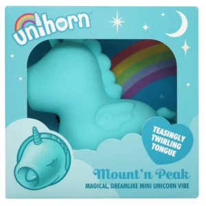 Unihorn Mount'n Peak klitorio stimuliatorius su dviem varikliais, 9 cm