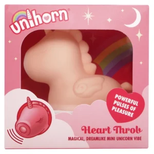 Unihorn Heart Throb klitorio vibratorius, rožinis, 9 cm
